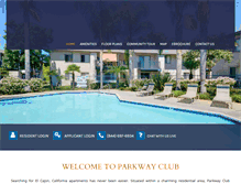 Tablet Screenshot of parkwayclub.com